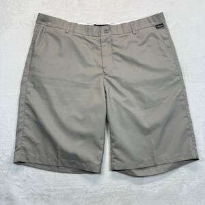 Tattoo Golf Performance Shorts Golf Casual Khaki‎ Flat Front Size 38 READ